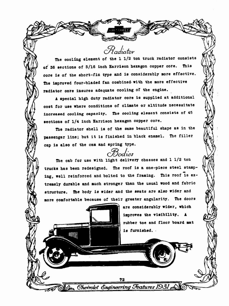 1931 Chevrolet Engineering Features Page 45